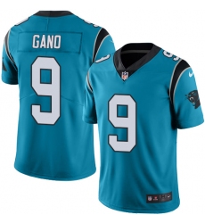 Men's Nike Carolina Panthers #9 Graham Gano Blue Alternate Vapor Untouchable Limited Player NFL Jersey