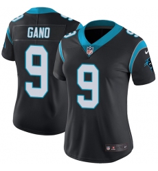 Women's Nike Carolina Panthers #9 Graham Gano Black Team Color Vapor Untouchable Limited Player NFL Jersey