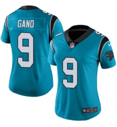 Women's Nike Carolina Panthers #9 Graham Gano Blue Alternate Vapor Untouchable Limited Player NFL Jersey