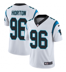 Men's Nike Carolina Panthers #96 Wes Horton White Vapor Untouchable Limited Player NFL Jersey