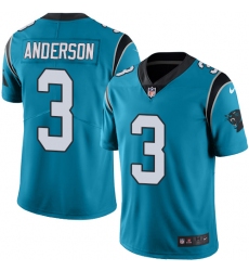 Youth Nike Carolina Panthers #3 Derek Anderson Blue Alternate Vapor Untouchable Limited Player NFL Jersey