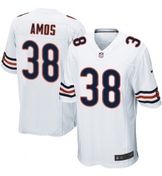 Men's Nike Chicago Bears #38 Adrian Amos Game White NFL Jersey