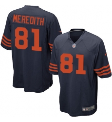 Men's Nike Chicago Bears #81 Cameron Meredith Game Navy Blue Alternate NFL Jersey