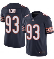 Men's Nike Chicago Bears #93 Sam Acho Navy Blue Team Color Vapor Untouchable Limited Player NFL Jersey