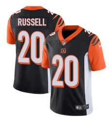 Men's Nike Cincinnati Bengals #20 KeiVarae Russell Vapor Untouchable Limited Black Team Color NFL Jersey
