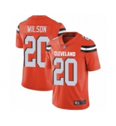 Men's Cleveland Browns #20 Howard Wilson Orange Alternate Vapor Untouchable Limited Player Football Jersey