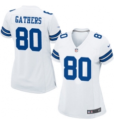 Women's Nike Dallas Cowboys #80 Rico Gathers Game White NFL Jersey