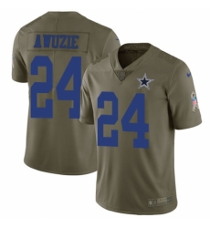 Men's Nike Dallas Cowboys #24 Chidobe Awuzie Limited Olive 2017 Salute to Service NFL Jersey