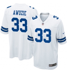 Men's Nike Dallas Cowboys #33 Chidobe Awuzie Game White NFL Jersey