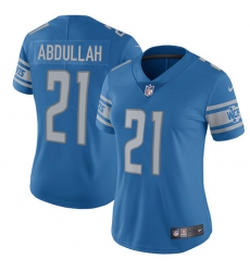 Women's Nike Detroit Lions #21 Ameer Abdullah Limited Light Blue Team Color Vapor Untouchable NFL Jersey
