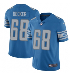 Youth Nike Detroit Lions #68 Taylor Decker Limited Light Blue Team Color Vapor Untouchable NFL Jersey