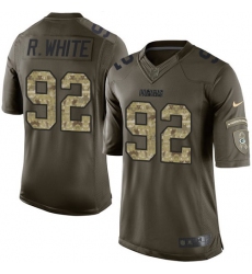 Youth Nike Green Bay Packers #92 Reggie White Elite Green Salute to Service NFL Jersey