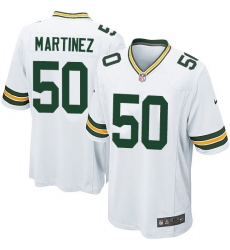 Men's Nike Green Bay Packers #50 Blake Martinez Game White NFL Jersey