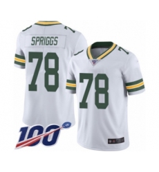 Men's Green Bay Packers #78 Jason Spriggs White Vapor Untouchable Limited Player 100th Season Football Jersey
