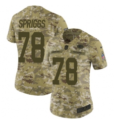 Women's Nike Green Bay Packers #78 Jason Spriggs Limited Camo 2018 Salute to Service NFL Jersey