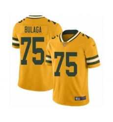 Men's Green Bay Packers #75 Bryan Bulaga Limited Gold Inverted Legend Football Jersey