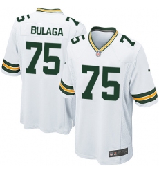Men's Nike Green Bay Packers #75 Bryan Bulaga Game White NFL Jersey