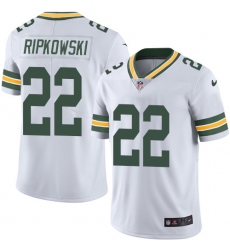 Men's Nike Green Bay Packers #22 Aaron Ripkowski White Vapor Untouchable Limited Player NFL Jersey