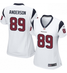 Women's Nike Houston Texans #89 Stephen Anderson Game White NFL Jersey