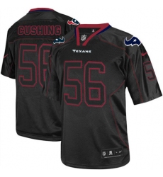 Men's Nike Houston Texans #56 Brian Cushing Elite Lights Out Black NFL Jersey