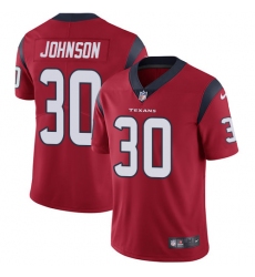Youth Nike Houston Texans #30 Kevin Johnson Limited Red Alternate Vapor Untouchable NFL Jersey