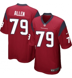 Men's Nike Houston Texans #79 Jeff Allen Game Red Alternate NFL Jersey
