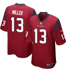 Men's Nike Houston Texans #13 Braxton Miller Game Red Alternate NFL Jersey