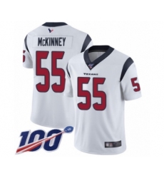 Men's Houston Texans #55 Benardrick McKinney White Vapor Untouchable Limited Player 100th Season Football Jersey