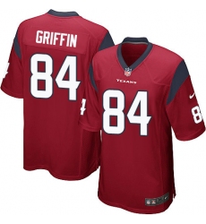 Men's Nike Houston Texans #84 Ryan Griffin Game Red Alternate NFL Jersey