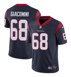 Youth Nike Houston Texans #68 Breno Giacomini Navy Blue Team Color Vapor Untouchable Limited Player NFL Jersey