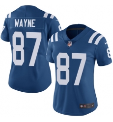 Women's Nike Indianapolis Colts #87 Reggie Wayne Elite Royal Blue Team Color NFL Jersey