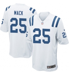 Men's Nike Indianapolis Colts #25 Marlon Mack Game White NFL Jersey