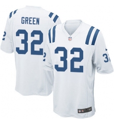 Men's Nike Indianapolis Colts #32 T.J. Green Game White NFL Jersey