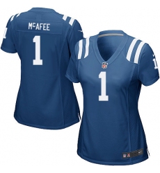 Women's Nike Indianapolis Colts #1 Pat McAfee Game Royal Blue Team Color NFL Jersey