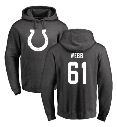 NFL Nike Indianapolis Colts #61 JMarcus Webb Ash One Color Pullover Hoodie