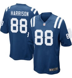 Men's Nike Indianapolis Colts #88 Marvin Harrison Game Royal Blue Team Color NFL Jersey