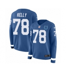 Women's Nike Indianapolis Colts #78 Ryan Kelly Limited Blue Therma Long Sleeve NFL Jersey