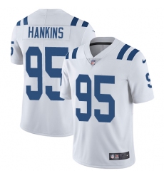 Youth Nike Indianapolis Colts #95 Johnathan Hankins Elite White NFL Jersey