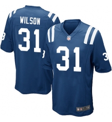 Men's Nike Indianapolis Colts #31 Quincy Wilson Game Royal Blue Team Color NFL Jersey