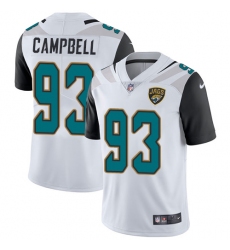 Men's Nike Jacksonville Jaguars #93 Calais Campbell White Vapor Untouchable Limited Player NFL Jersey