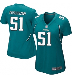 Women's Nike Jacksonville Jaguars #51 Paul Posluszny Game Teal Green Team Color NFL Jersey