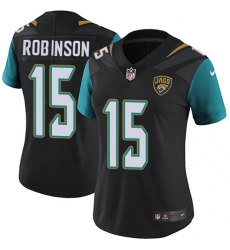 Women's Nike Jacksonville Jaguars #15 Allen Robinson Elite Black Alternate NFL Jersey