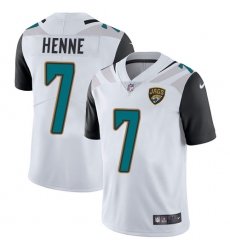 Men's Nike Jacksonville Jaguars #7 Chad Henne White Vapor Untouchable Limited Player NFL Jersey