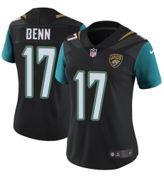 Women's Nike Jacksonville Jaguars #17 Arrelious Benn Black Alternate Vapor Untouchable Limited Player NFL Jersey