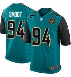 Men's Nike Jacksonville Jaguars #94 Dawuane Smoot Game Teal Green Team Color NFL Jersey