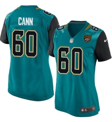 Women's Nike Jacksonville Jaguars #60 A. J. Cann Game Teal Green Team Color NFL Jersey