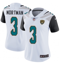 Women's Nike Jacksonville Jaguars #3 Brad Nortman Elite White NFL Jersey