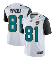 Youth Nike Jacksonville Jaguars #81 Mychal Rivera White Vapor Untouchable Limited Player NFL Jersey