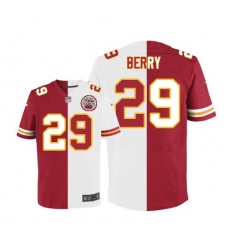 Men's Nike Kansas City Chiefs #29 Eric Berry Elite Red/White Split Fashion NFL Jersey