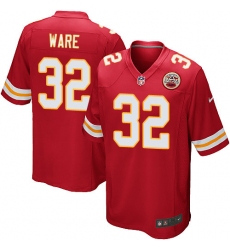 Men's Nike Kansas City Chiefs #32 Spencer Ware Game Red Team Color NFL Jersey